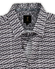 Load image into Gallery viewer, 1 Like No Other Mawar Print Grey Shirt
