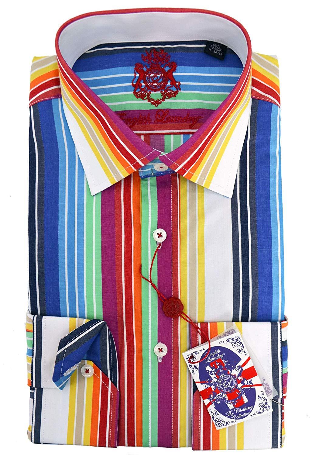 English Laundry Multi Stripe Dress Shirt