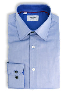 Light Blue Long Sleeve Duchamp Dress Shirt - SHOP ROFFE