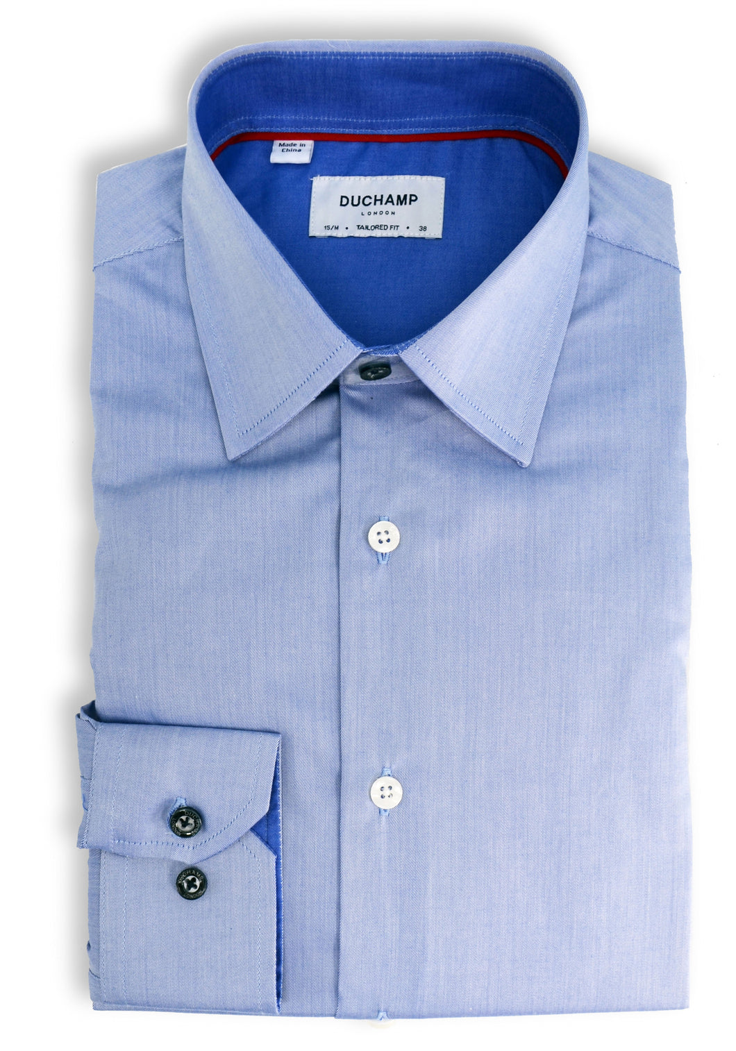Light Blue Long Sleeve Duchamp Dress Shirt - SHOP ROFFE