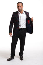 Load image into Gallery viewer, Elie Balleh Black &amp; Red Geo Sportcoat
