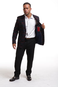 Elie Balleh Black & Red Geo Sportcoat