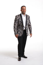 Load image into Gallery viewer, Elie Balleh Black &amp; Gray Paisley Dinner Jacket
