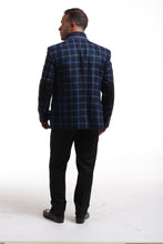 Load image into Gallery viewer, Elie Balleh Navy Windowpane Sportcoat With Pocket Square
