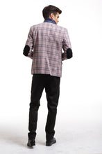 Load image into Gallery viewer, Elie Balleh Pink &amp; Black Windowpane Plaid With Elbow Patches
