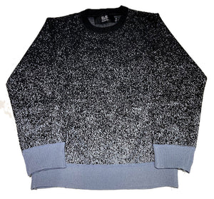 Men's Ombre Speckle Crew Neck Knitted Jumper