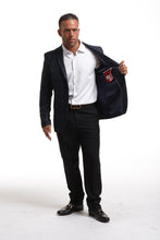 Load image into Gallery viewer, Elie Balleh Navy Shadow Windowpane Sportcoat
