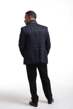 Load image into Gallery viewer, Elie Balleh Navy Shadow Windowpane Sportcoat
