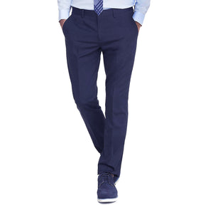 Elie Balleh Navy Flat Front Trouser