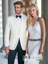 Load image into Gallery viewer, Ike Behar Shawl Collar Ivory Dinner Jacket
