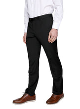 Load image into Gallery viewer, Tailorbyrd 100% Wool Black Cavalry Twill Trouser
