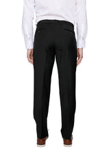 Load image into Gallery viewer, Tailorbyrd 100% Wool Black Cavalry Twill Trouser
