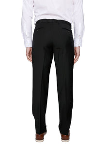 Tailorbyrd 100% Wool Black Cavalry Twill Trouser