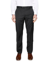 Load image into Gallery viewer, Tailorbyrd 100% Wool Charcoal Cavalry Twill Trouser
