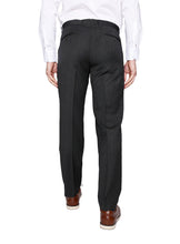 Load image into Gallery viewer, Tailorbyrd 100% Wool Charcoal Cavalry Twill Trouser
