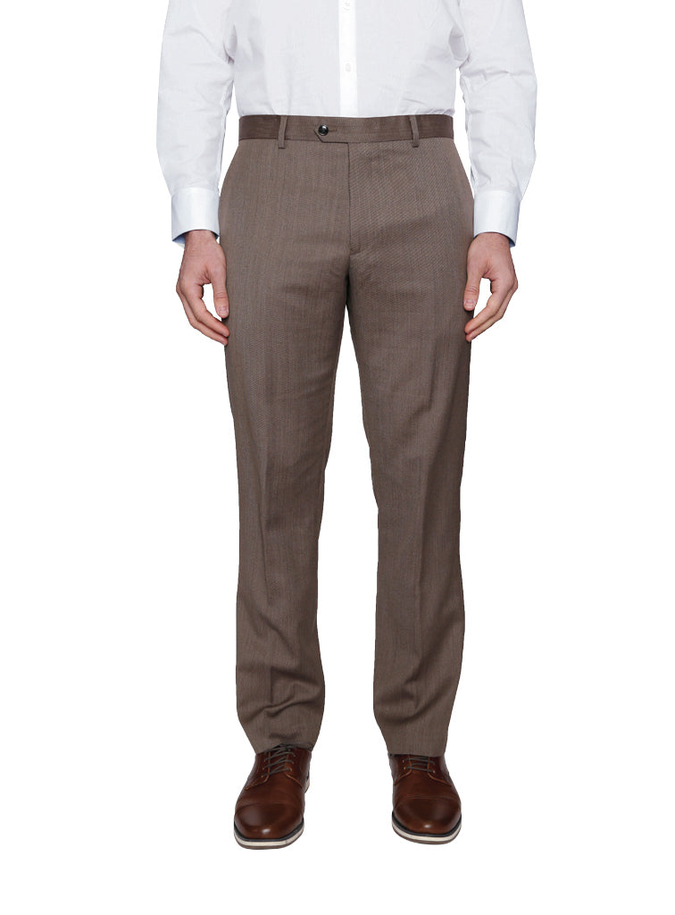 Tailorbyrd 100% Wool Tan Cavalry Twill