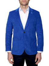 Load image into Gallery viewer, Tailorbyrd Blue Pokadot Corduroy Sportcoat
