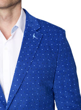 Load image into Gallery viewer, Tailorbyrd Blue Pokadot Corduroy Sportcoat
