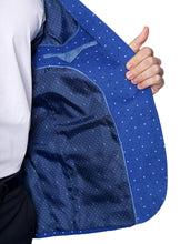 Load image into Gallery viewer, Tailorbyrd Blue Pokadot Corduroy Sportcoat
