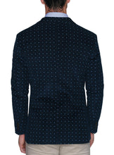 Load image into Gallery viewer, Tailorbyrd Navy Pokadot  Corduroy Sportcoat
