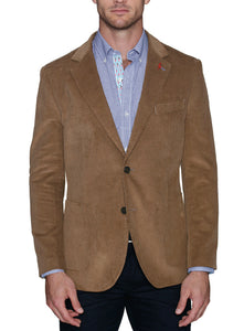 Tailorbyrd  Solid Tan Corduroy Sportcoat