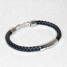 Load image into Gallery viewer, Jean Claude Braided  Leather Bracelet With Infinity  Clasp Closure
