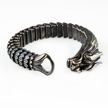 Load image into Gallery viewer, Jean Claude Stainless Steel Viking Wolfhead Bracelet
