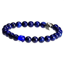 Load image into Gallery viewer, Jean Claude 8MM Blue Lapis Beaded Bracelet
