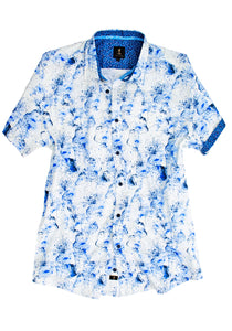 1 Like No Other Marmor Half Sleeve Print Shirt